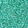 DB-0238 5.2 Grams of 11/0 Lined Green Aqua Lustre Miyuki Delica Beads