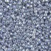 DB-0242 5.2 Grams of 11/0 Lined Grey Pearl Lustre Miyuki Delica Beads
