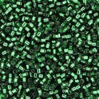 DB-0605 5.2 Grams of 11/0 Dyed Silver Lined Emerald Miyuki Delica Beads