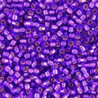 DB-0610 5.2 Grams of 11/0 Dyed Silver Lined Violet Miyuki Delica Beads