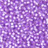 DB-0694 5.2 Grams of 11/0 Semi Matte Silver Lined Purple Delica Beads 