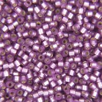 DB-0695 5.2 Grams of 11/0 Semi Matte Silver Lined Violet Delica Beads 