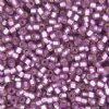DB-0695 5.2 Grams of 11/0 Semi Matte Silver Lined Violet Delica Beads 