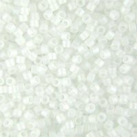 DB-0851 5.2 Grams of 11/0 Matte Transparent Rainbow Crystal Miyuki Delica Beads