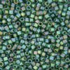DB-0859 5.2 Grams of 11/0 Matte Transparent Emerald AB Miyuki Delica Beads