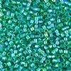 DB-1248 5.2 Grams of 11/0 Transparent Caribbean Teal AB Miyuki Delica Beads
