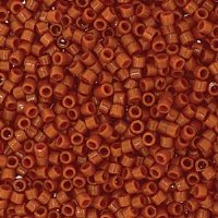 DB-2109 5.2 Grams of 11/0 Duracoat Opaque Dyed Sienna Delica Beads