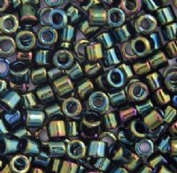 DB-0003  5.2 Grams of 11/0 Metallic Iris Green Delica Beads