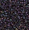 DB-0004  5.2 Grams of 11/0 Opaque Rainbow Iris Purple Delica Beads