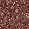 DB-0088 5.2 Grams of 11/0 Dyed Lined Topaz AB Delica Beads