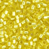 DB-0145 5.2 Grams of 11/0 Yellow Silver Lined Miyuki Delica Beads