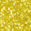 DB-0145 5.2 Grams of 11/0 Yellow Silver Lined Miyuki Delica Beads