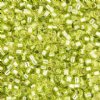 DB-0147 5.2 Grams of 11/0 Transparent Silverlined Chartreuse Delica Beads