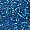 DB-0149 5.2 Grams of 11/0 Transparent Silverlined Capri Blue Delica Beads