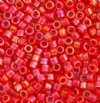DB-0159 5.2 Grams of 11/0 Opaque Coral Red AB Delica Beads