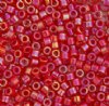 DB-0162 5.2 Grams of 11/0 Opaque Red AB Delica Beads