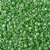 DB-0163 5.2 Grams of 11/0 Opaque Green AB Delica Beads