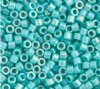 DB-0166 5.2 Grams of 11/0 Opaque Turquoise AB Delica Beads