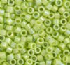 DB-0169 5.2 Grams of 11/0 Opaque Chartreuse AB Delica Beads