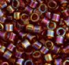 DB-0170 5.2 Grams of 11/0 Transparent Amber AB Delica Beads