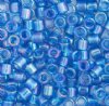 DB-0177 5.2 Grams of 11/0 Transparent Capri Blue AB Delica Beads