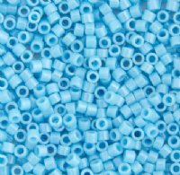 DB-0215 5.2 Grams of 11/0 Opaque Light Blue AB Miyuki Delica Beads