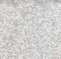 DB-0221 5.2 Grams of 11/0 Gilt Lined White Opal Miyuki Delica Beads