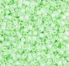 DB-0237 5.2 Grams of 11/0 Crystal Light Green Lined Ceylon Miyuki Delica Beads