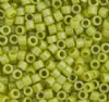 DB-0262 5.2 Grams of 11/0 Opaque Chartreuse Glazed Lustre Miyuki Delica Beads