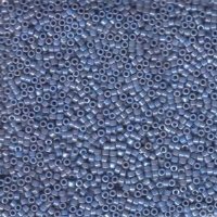 DB-0266 5.2 Grams of 11/0 Opaque Denim Blue Lustre Miyuki Delica Beads