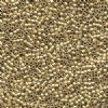 DB-0334 3.3 Grams of 11/0 Matte Metallic Yellow Gold 24kt Miyuki Delica Beads