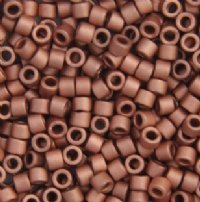 DB-0340 5.2 Grams of 11/0 Matte Galvanized Metallic Copper Miyuki Delica Beads