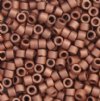 DB-0340 5.2 Grams of 11/0 Matte Galvanized Metallic Copper Miyuki Delica Beads