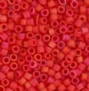 DB-0362 5.2 Grams of 11/0 Opaque Matte Metallic Red Delica Beads