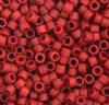 DB-0378 5.2 Grams of 11/0 Matte Metallic Dark Red Maroon Delica Beads