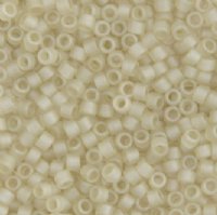 DB-0383 5.2 Grams of 11/0 Transparent Matte Pale Beige Glazed Lustre Miyuki Delica Beads