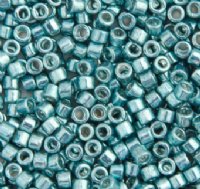 DB-0416 5.2 Grams of 11/0 Opaque Dyed Galvanized Aquamarine Delica Beads