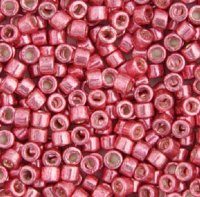 DB-0420 5.2 Grams of 11/0 Opaque Glavanized Dyed Pink Delica Beads