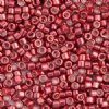 DB-0428 5.2 Grams of 11/0 Opaque Dyed Galvanized Light Cranberry Delica Beads