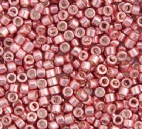 DB-0435 5.2 Grams of 11/0 Opaque Glavanized Dyed Pink Blush Delica Beads