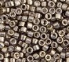 DB-0436 5.2 Grams of 11/0 Opaque Glavanized Dyed Pewter Delica Beads