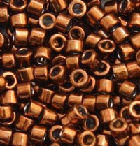 DB-0461 5.2 Grams of 11/0 Tarnished Copper Nickel Plated Delica Beads