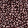 DB-0462 5.2 Grams of 11/0 Nickel Plated Dyed Dark Grey Mauve Delica Beads