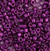 DB-0463 5.2 Grams of 11/0 Nickel Plated Dyed Dark Magenta Delica Beads