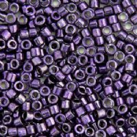 DB-0464 5.2 Grams of 11/0 Nickel Plated Dyed Dark Purple Delica Beads