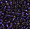 DB-0609 5.2 Grams of 11/0 Dyed Silver Lined Dark Purple Delica Beads