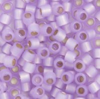 DB-0629 5.2 Grams of 11/0 Silverlined Lilac Alabaster Opal Delica Beads