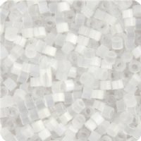 DB-0635 5.2 Grams of 11/0 Crystal Silk Satin White Delica Beads