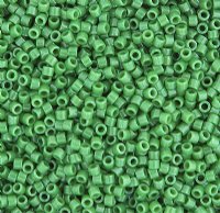 DB-0655 5.2 Grams of 11/0 Dyed Opaque Kelly Green Delica Beads