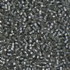 DB-0697 5.2 Grams of 11/0 Semi Matte Silver Lined Dyed Gray Delica Beads